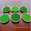 El verde de óxido de cromo se usa para refractario metalúrgico